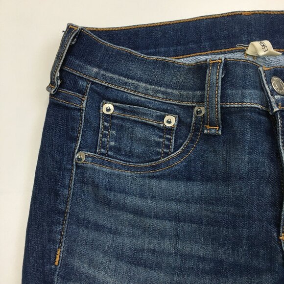 RAG & BONE Rae Wash 5 Pocket Logo Hardware Ankle Skinny Denim Jeans - Picture 6 of 12